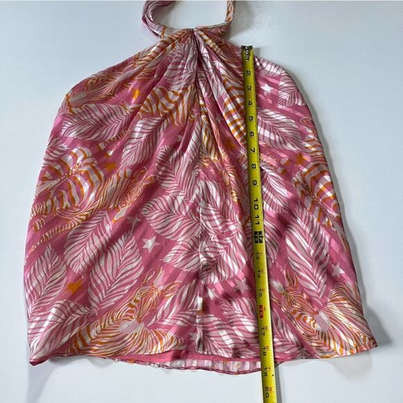 Ramy Brook Silk Zeebra Fern Halter Neck Top XS - Picture 8 of 12